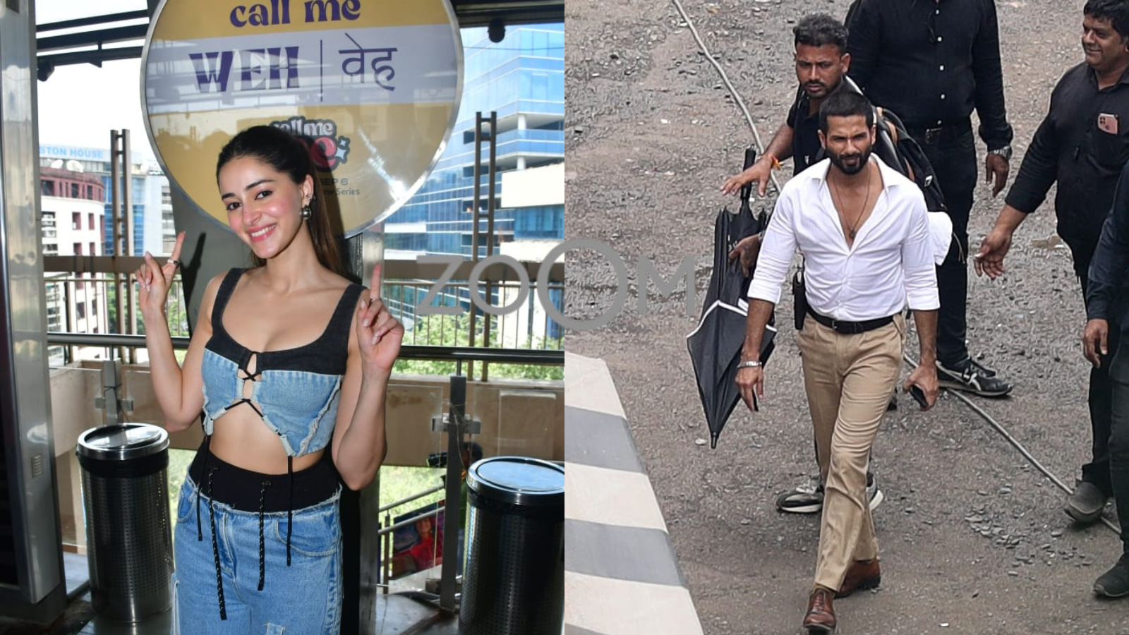 Ananya Panday Promotes Call Me Bae Shahid Kapoor Spotted Shooting For Deva  ZoomIn 