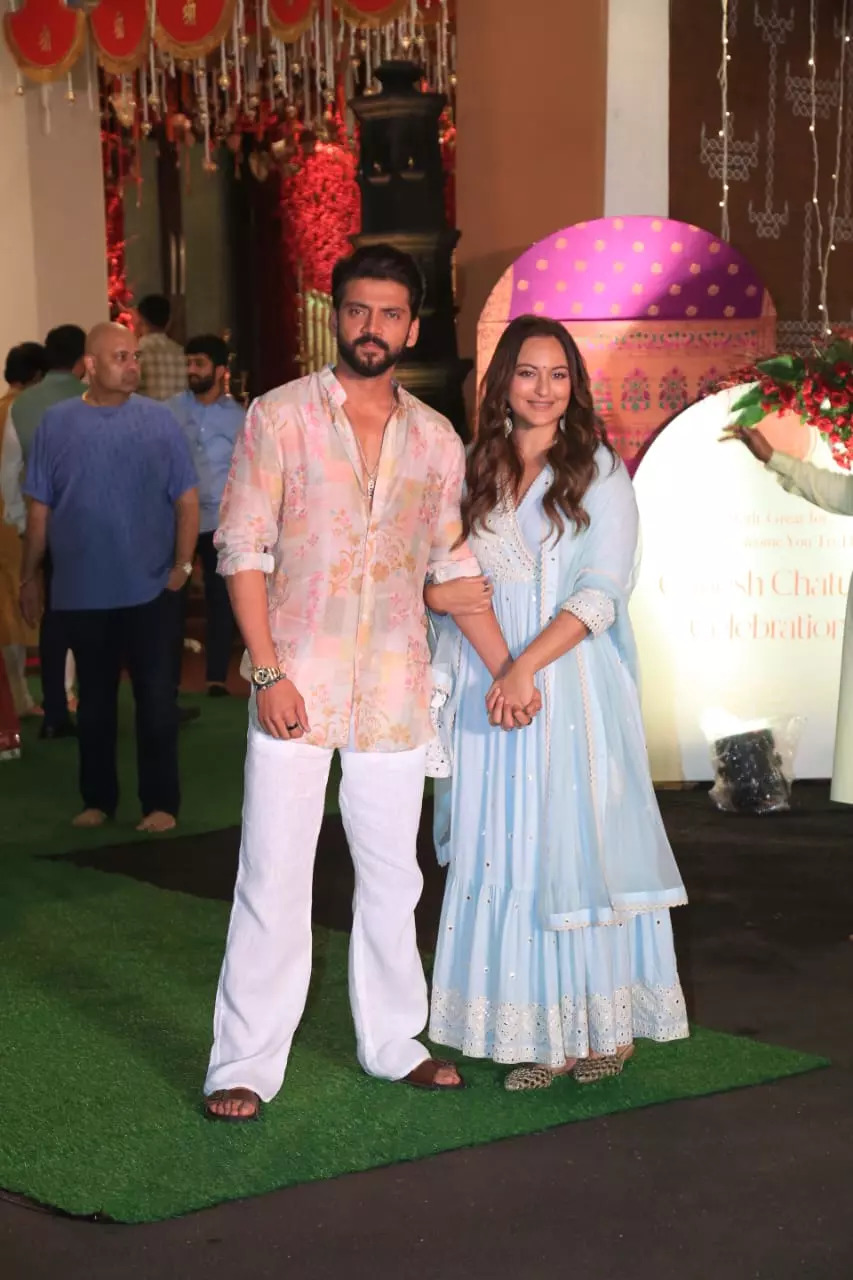 Zaheer Iqbal And Sonakshi Sinha 