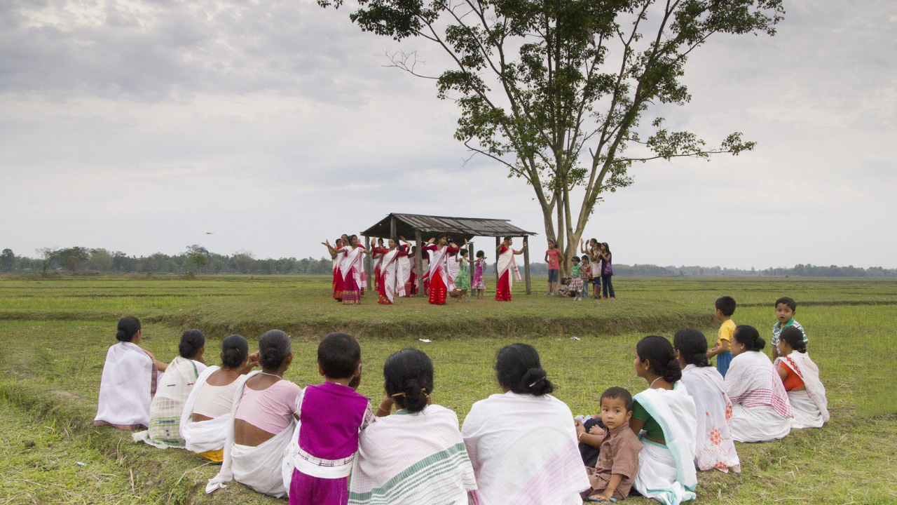 Assam - Durga Puja With Bihu Dance