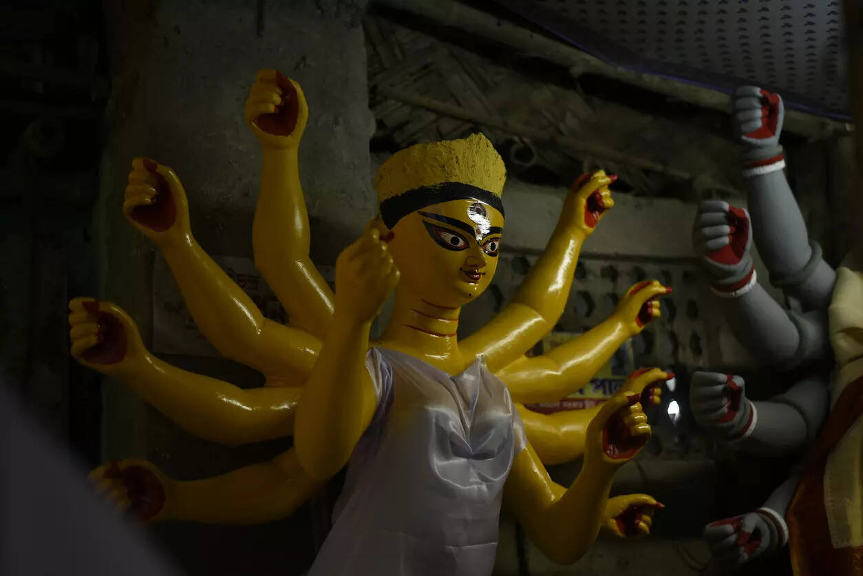 An incomplete statue of Goddess Durga Credit iStock