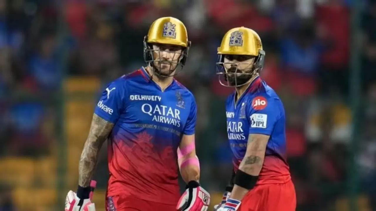 Virat Kohli and Faf du Plessis