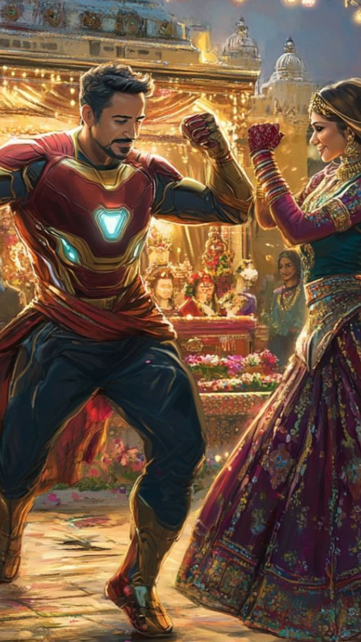 Iron Man and Garba Glam