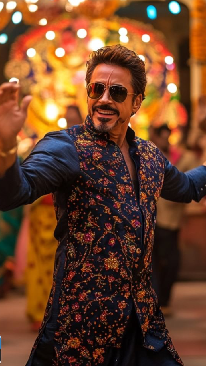 Tony Stark Dons Tradition for Navratri