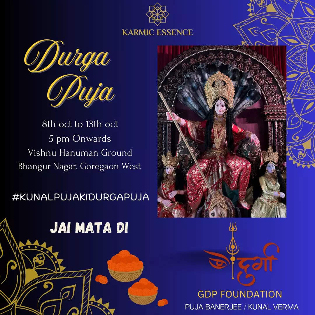 Puja Banerjee-Kunal Verma To Organise Goregaon Durga Mahotsav 2024 in ...