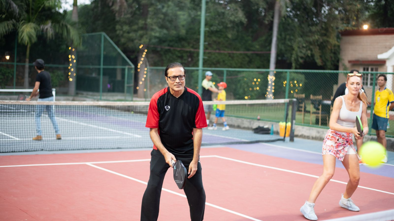 Vineet Jain Managing Director of The Times Group Tried His Hands On Pickleball 