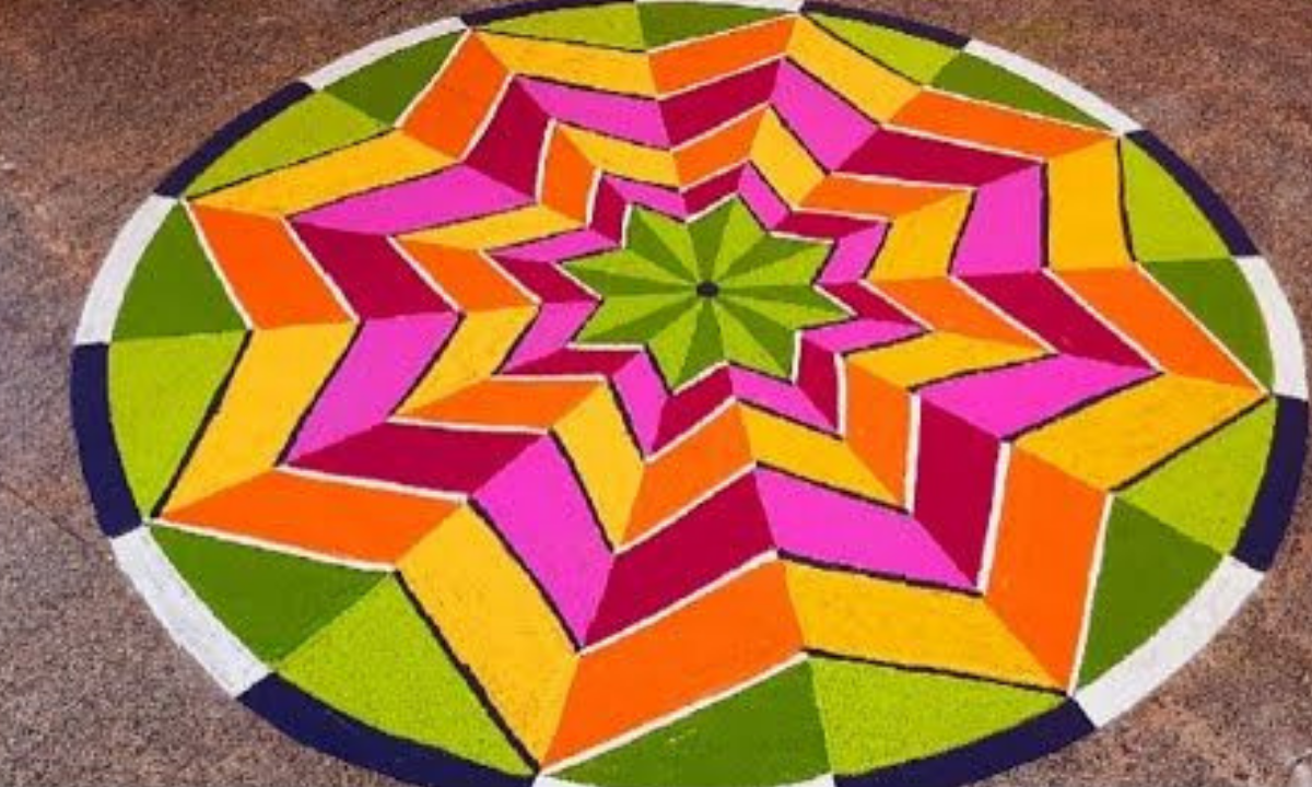 भौमितिक रांगोळी Geometric Rangoli