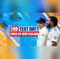 IND vs NZ LIVE Score, 2nd Test Day 3 Tom BlundellGlenn Phillips Look