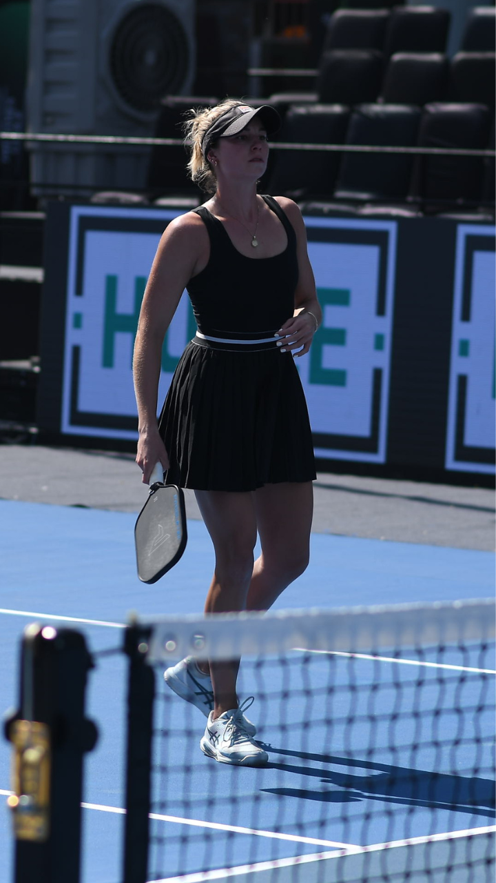 This is yet another example of how flawless the combo of a tank top and tennis skirt looks