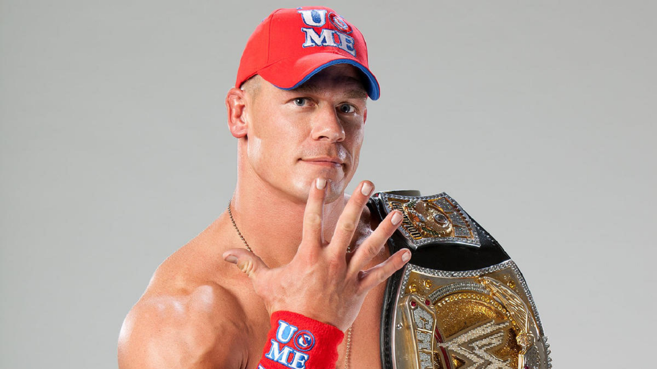 John Cena winning 16th world title