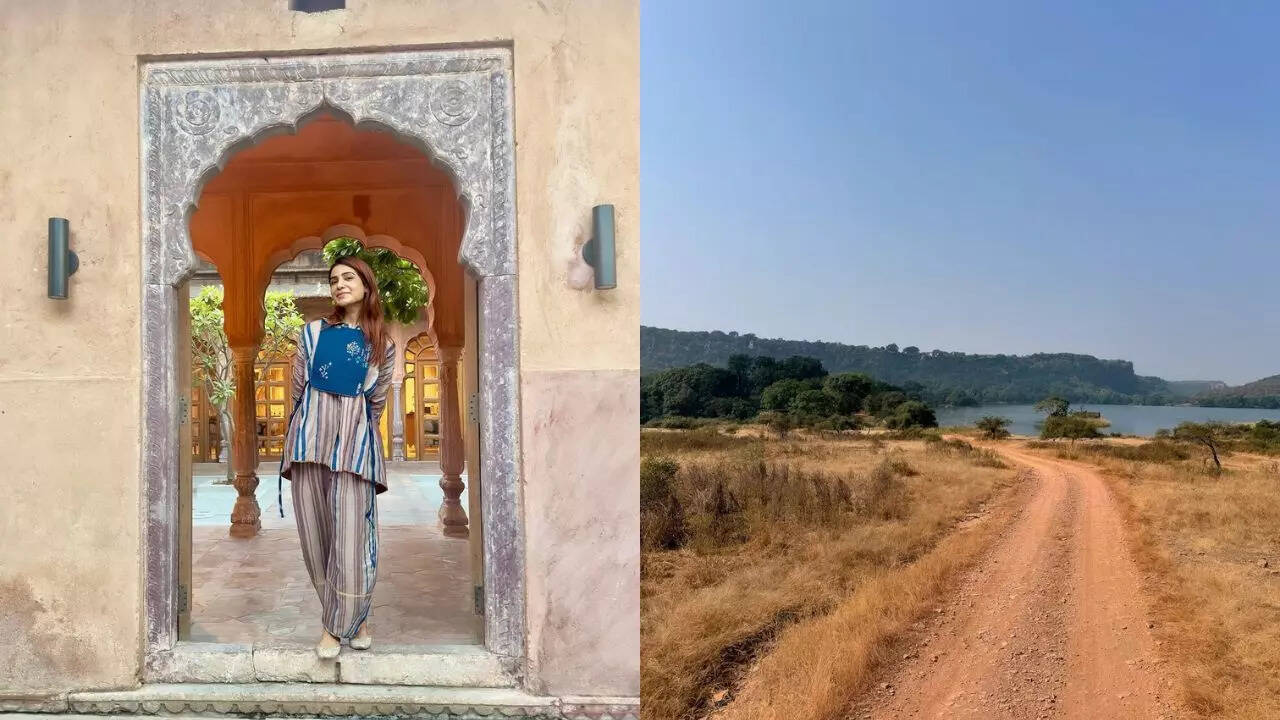Samantha went to Six Senses Fort Barwada from where she also visited Ranthambore