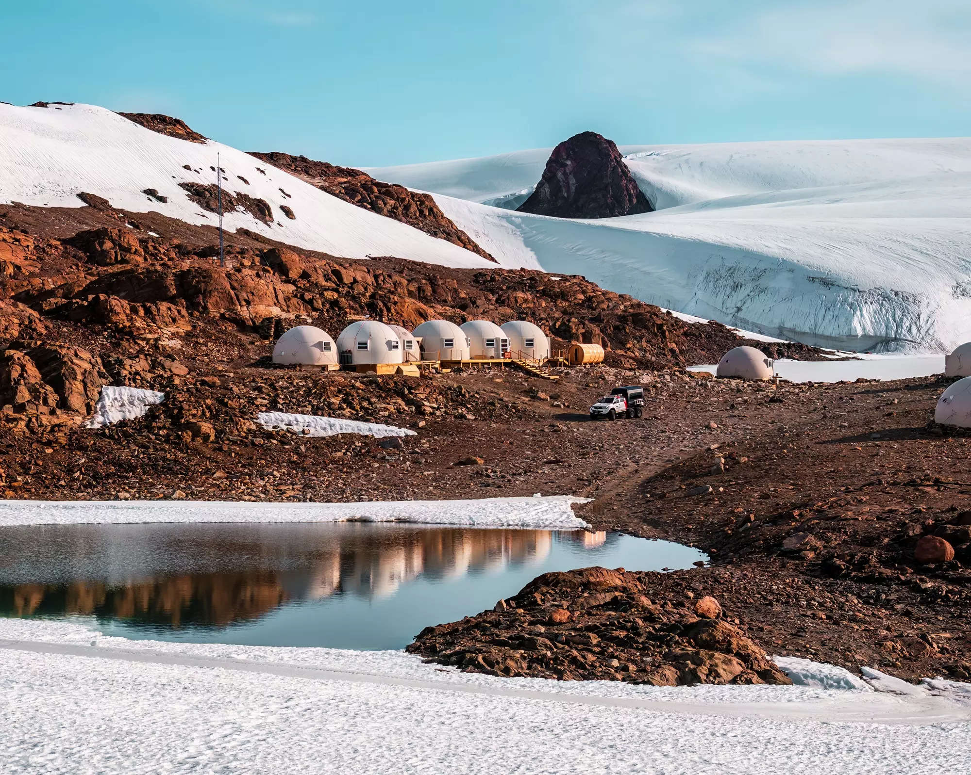 white desert antarctica