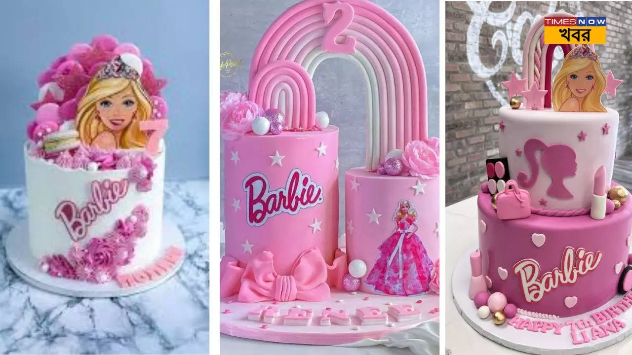 বার্বি থিমড কেক Barbie Themed Cake