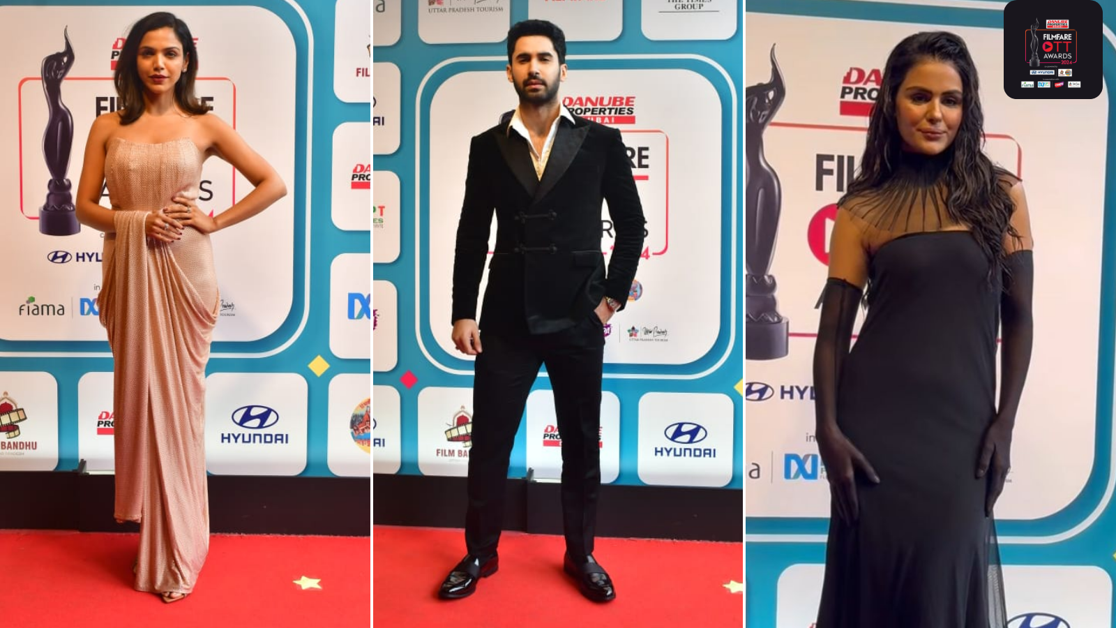 Red Carpet Glam At The Danube Properties Filmfare OTT Awards 2024