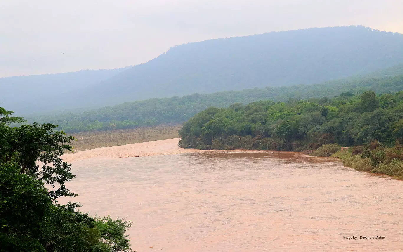 Kuno River inside the national park Kuno River inside the national park