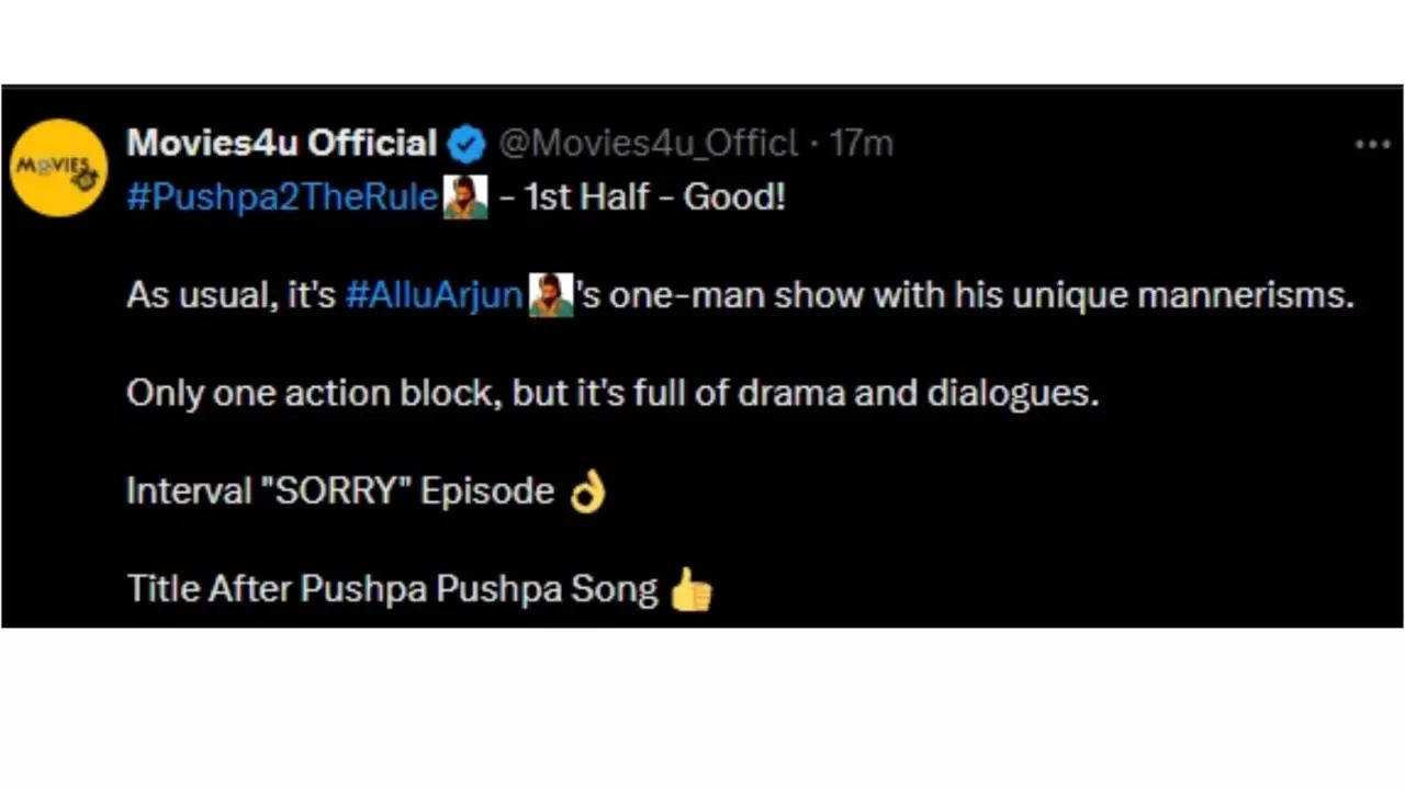 pushpa 2 first half twitter review