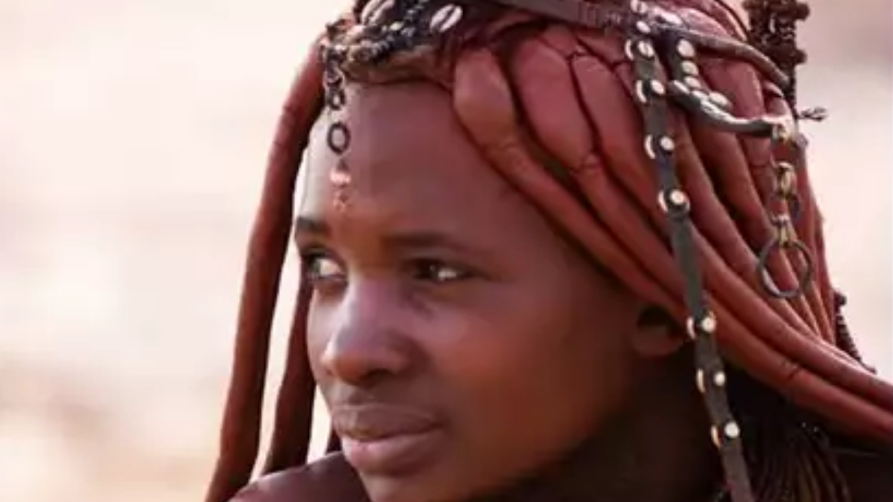 Himba women and girls