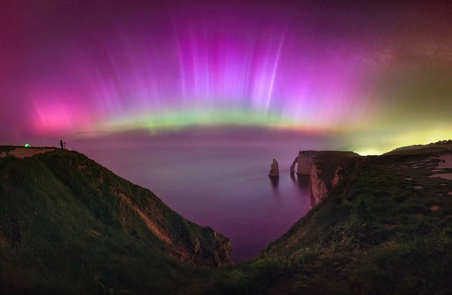 A Historic Night Northern Lights at tretat Julien Looten