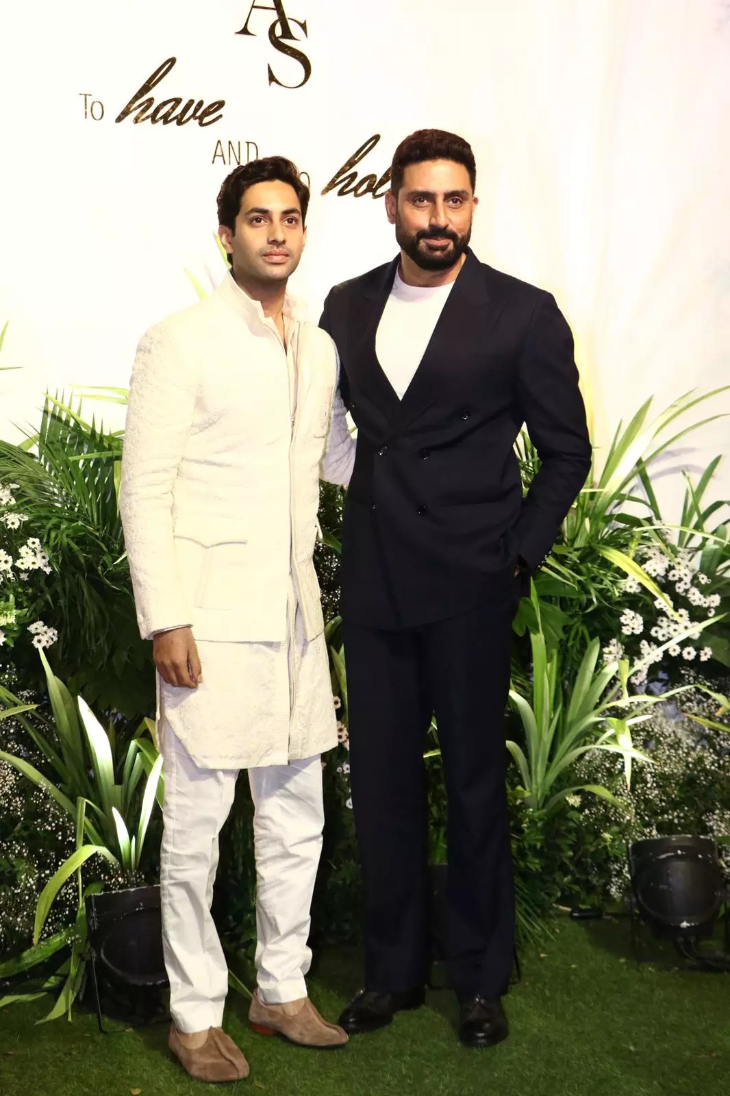 Agastya Nanda And Abhishek Bachchan 