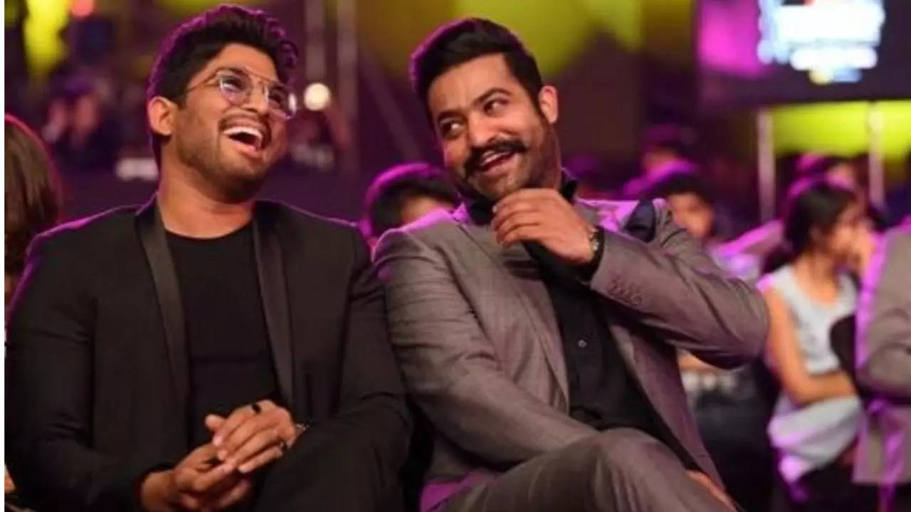 NTR with Allu Arjun