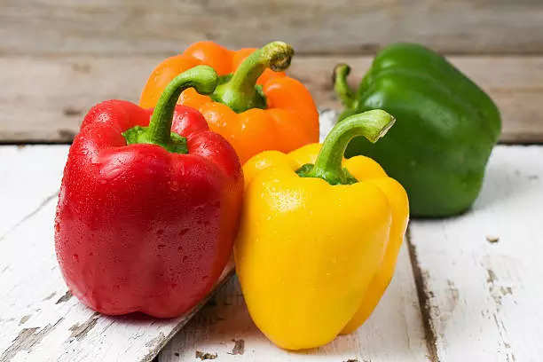 शिमला मिरची Capsicum  Bell Peppers