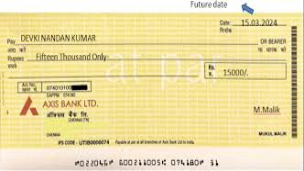 पोस्ट-डेटेड चेक Post-Dated Cheque