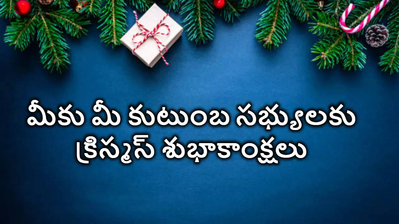 మీకు మీ కుటుంబ సభ్యులకు క్రిస్మస్ శుభాకాంక్షలు