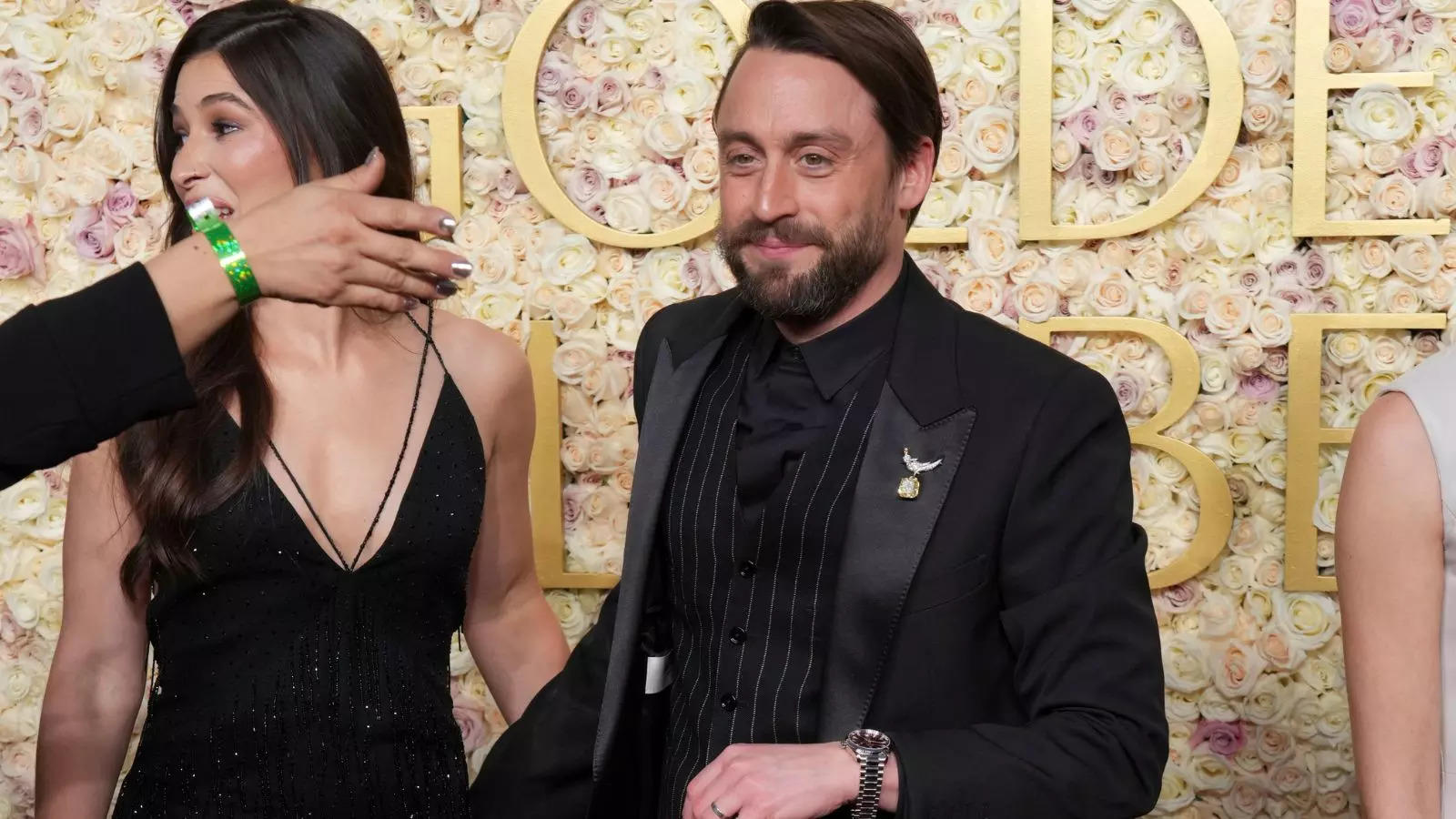 Kieran Culkin arrives at the 82nd Golden Globes AP