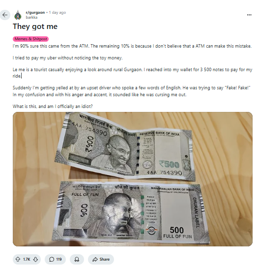 Reddit post Reddit post