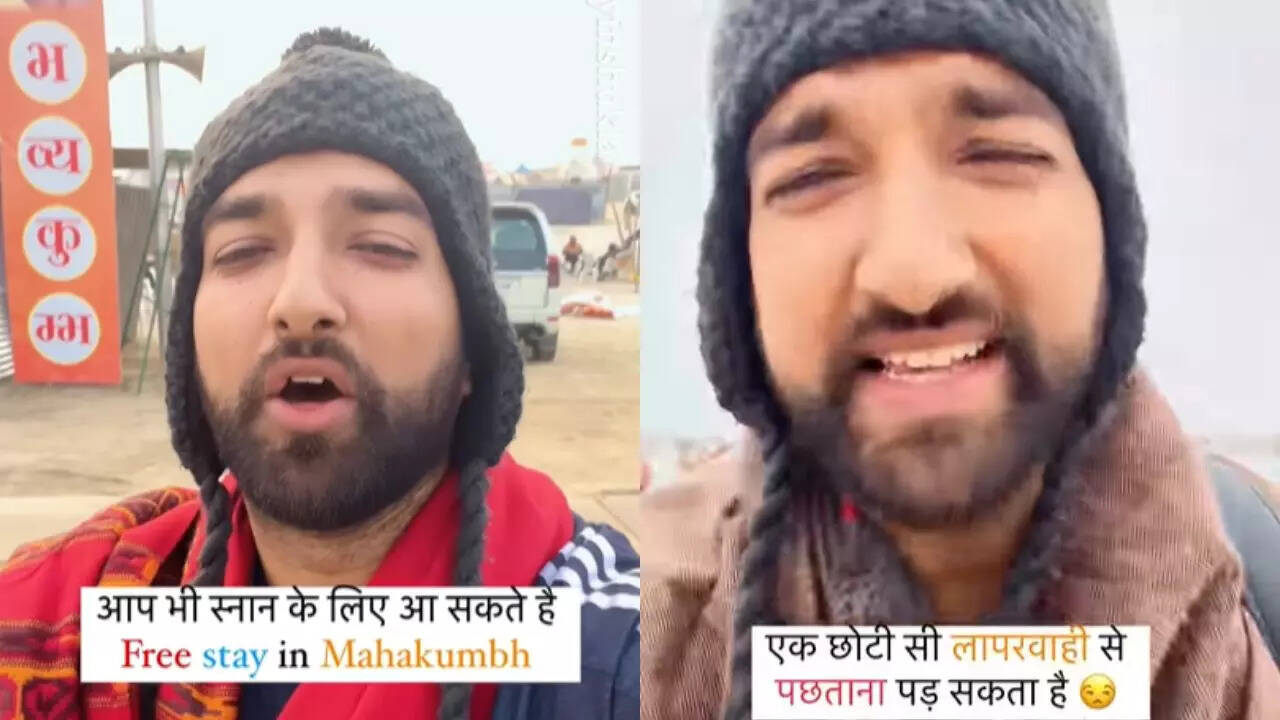 Actor and vlogger Yayin Shukla is currently at the Mahakumbh Mela. Actor and vlogger Yayin Shukla is currently at the Mahakumbh Mela.