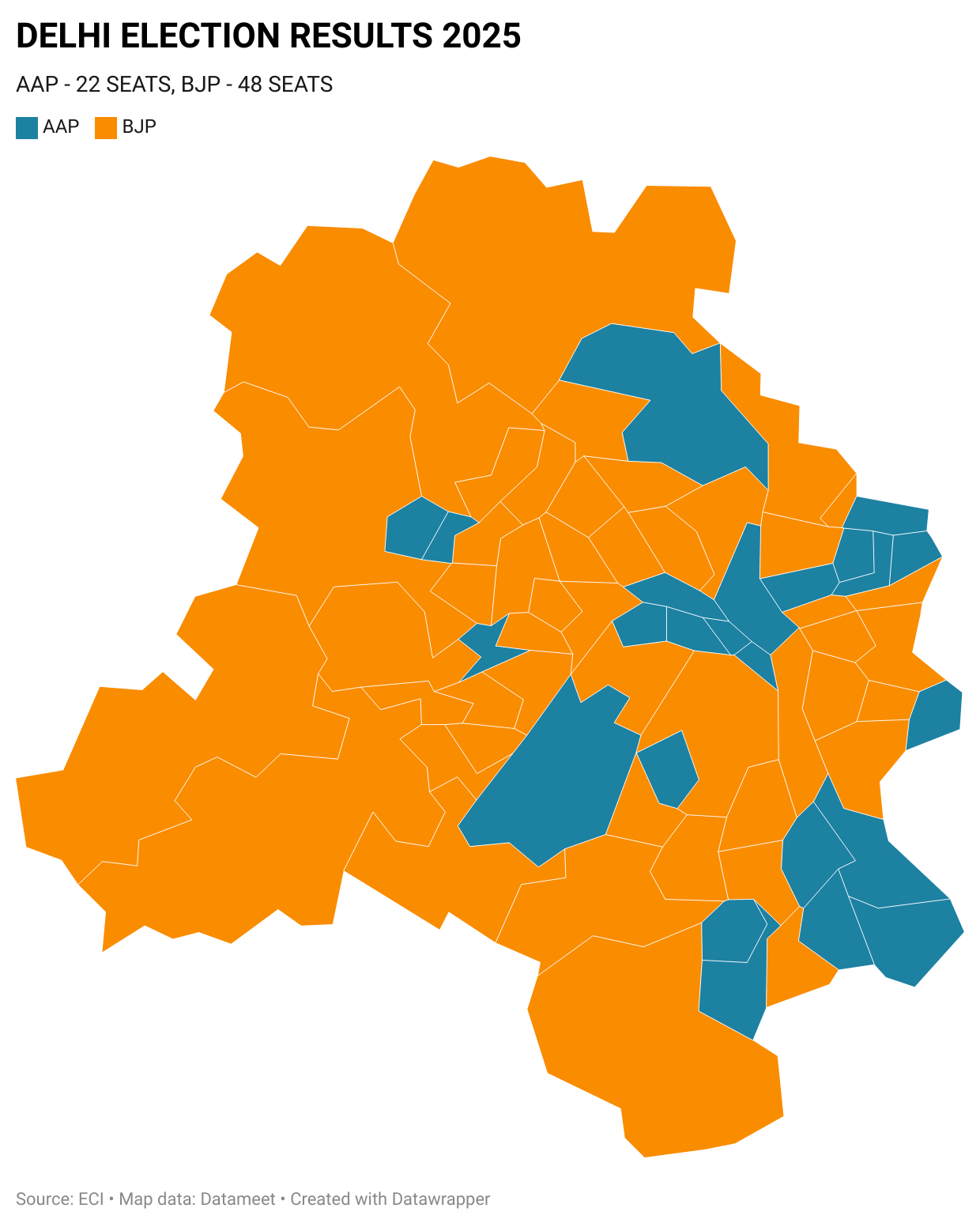 How Delhi turned saffron in 2025 How Delhi turned saffron in 2025