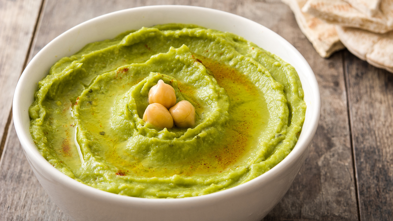 Hummus de chana verde Hummus de chana verde