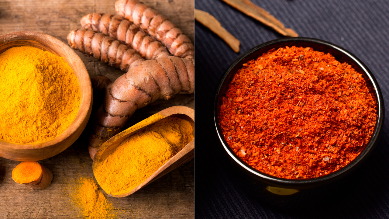 Cúrcuma y pimentón Cúrcuma y pimentón