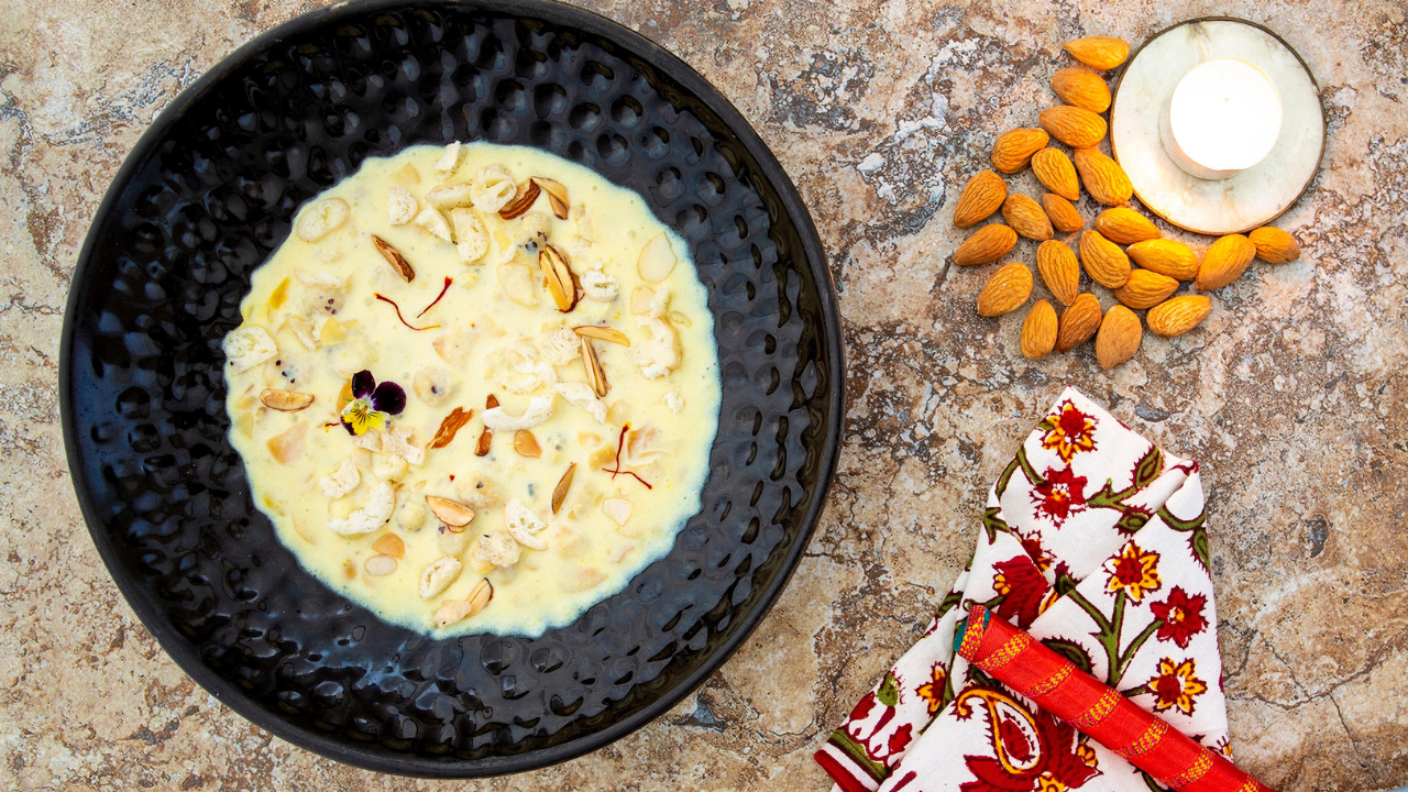 Almendras y makhana kheer Almendras y makhana kheer