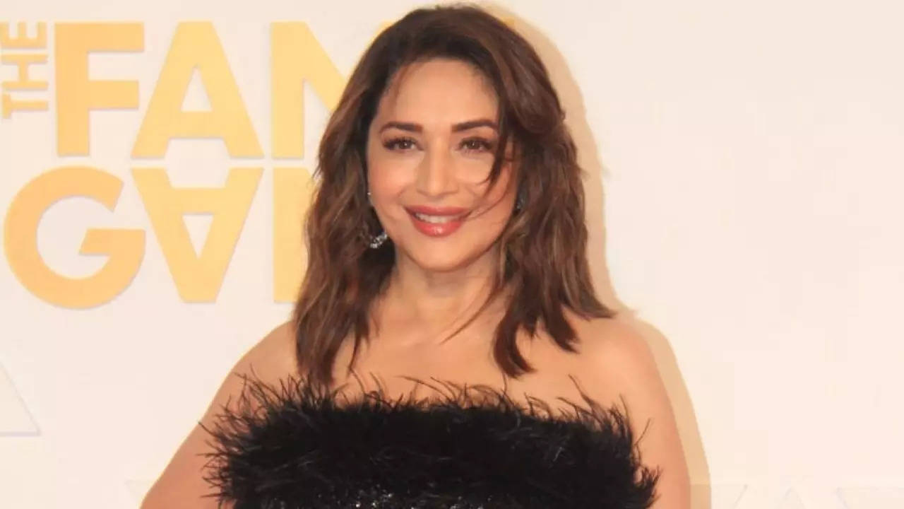 Madhuri at The Fame Game promotions