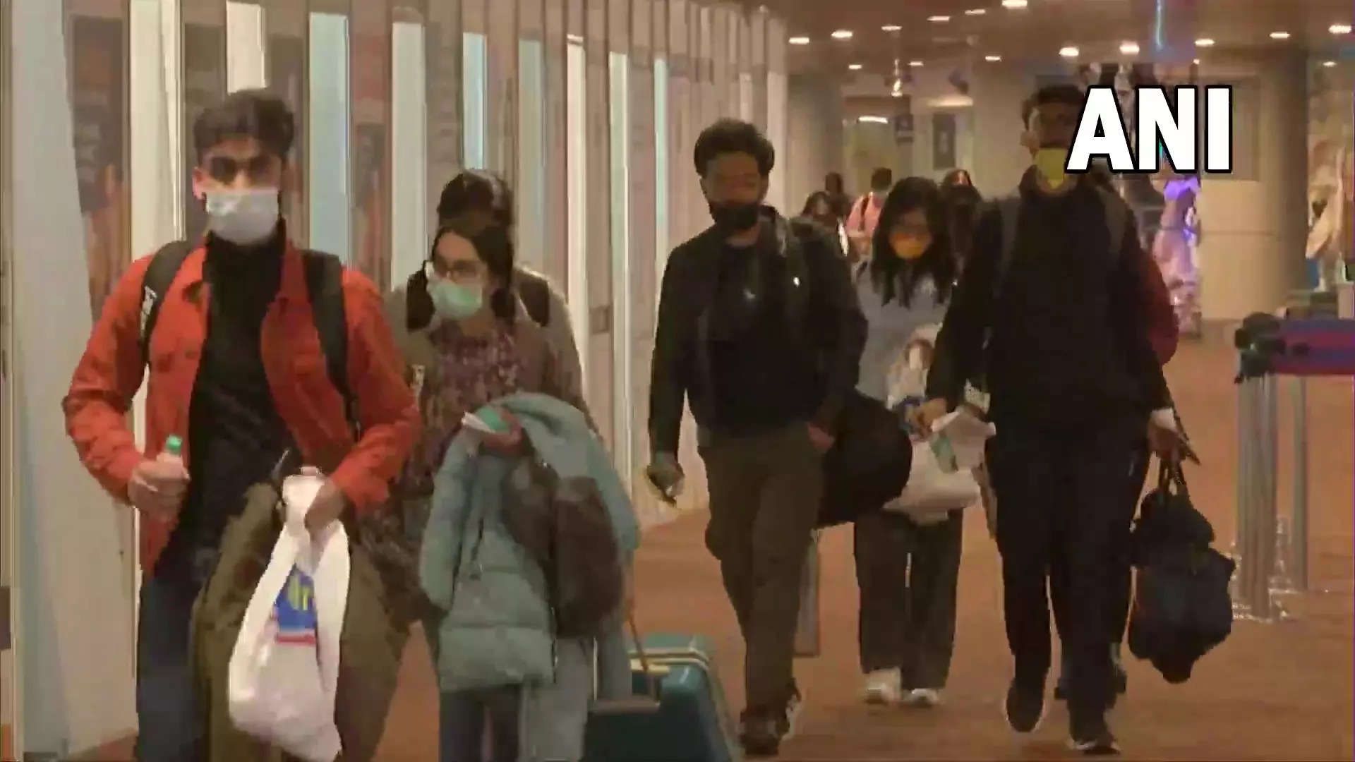 Indian students evacuated from Ukraine reach Mumbai Airport