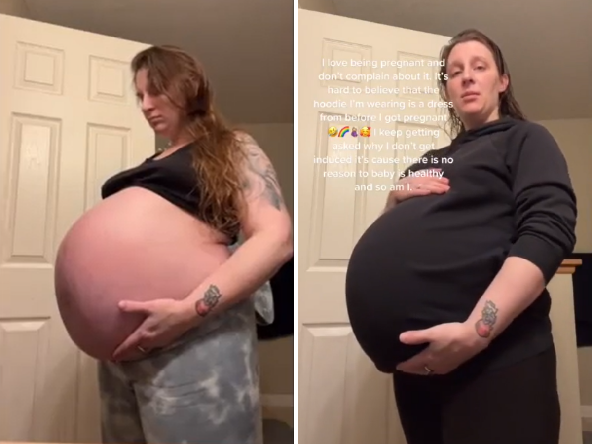 Hugely Pregnant Belly Video