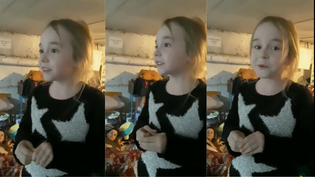 Ukrainian girl sings Frozen's Let It Go