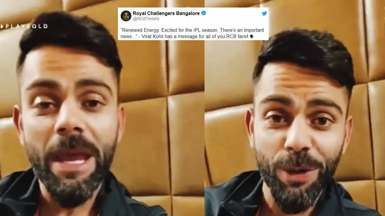 IPL 2022: RCB share special video featuring Virat Kohli ahead of new  captain and jersey announcements