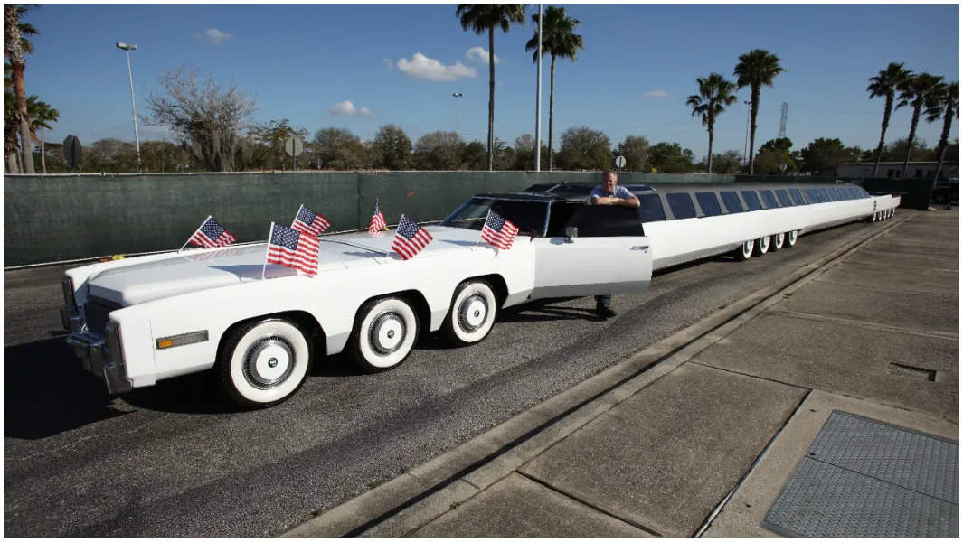 The world's longest car, a limousine called The American Dream. | Image courtesy: Guinness World Records