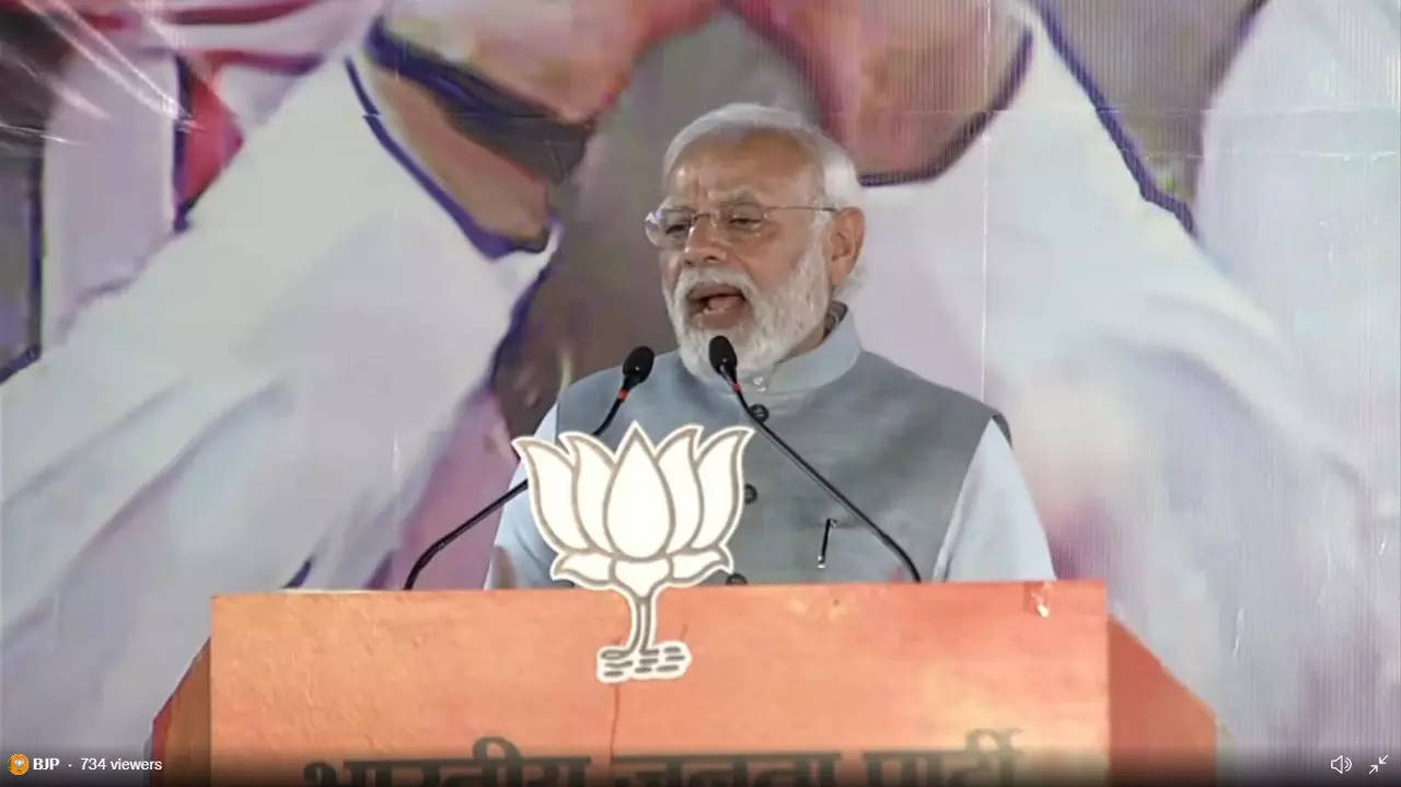 PM Modi addresses BJP workers after party's win in 4 states