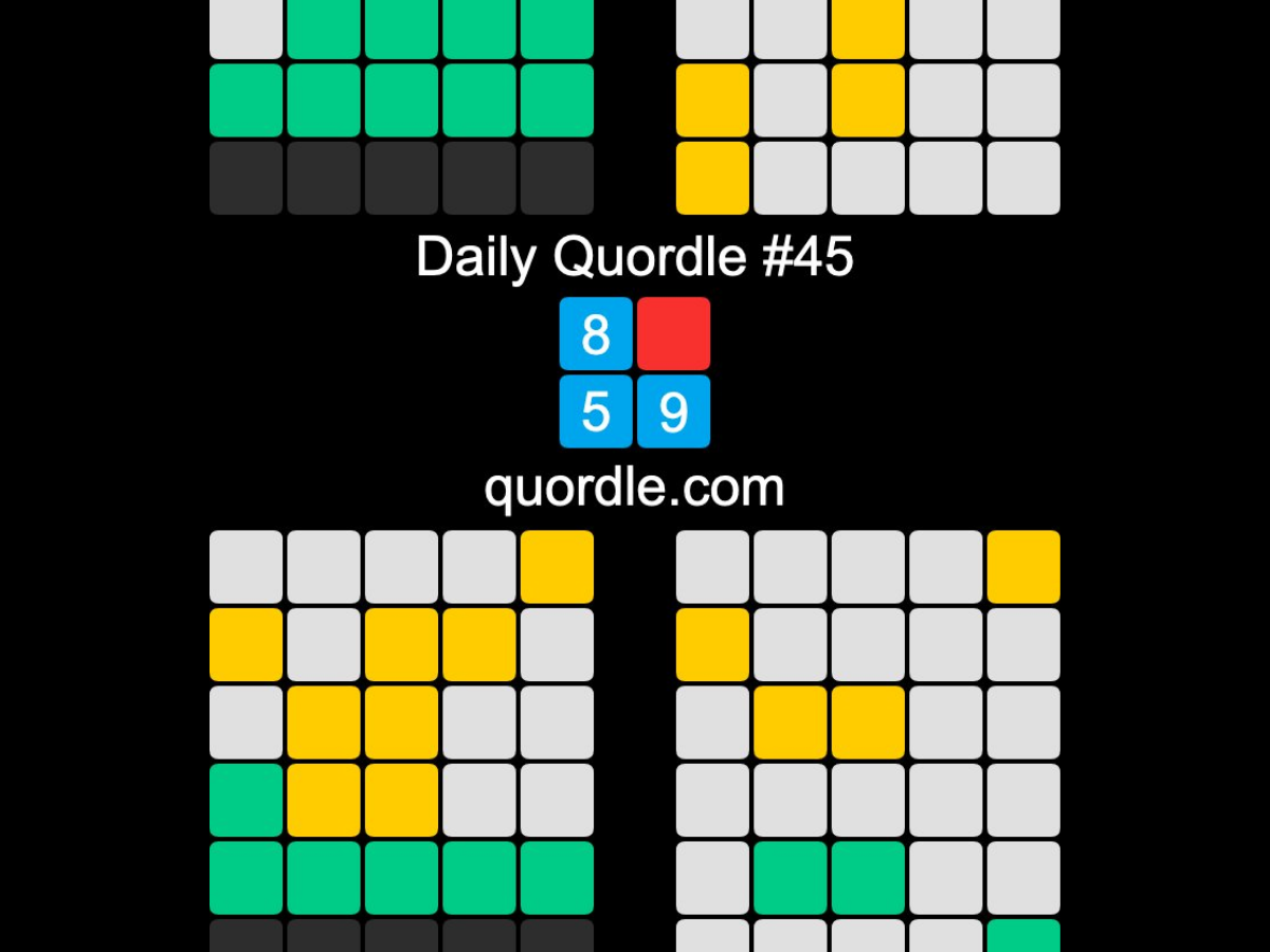 Wordle Not Challenging Enough? This New Game Called 'Quordle' Is Four ...