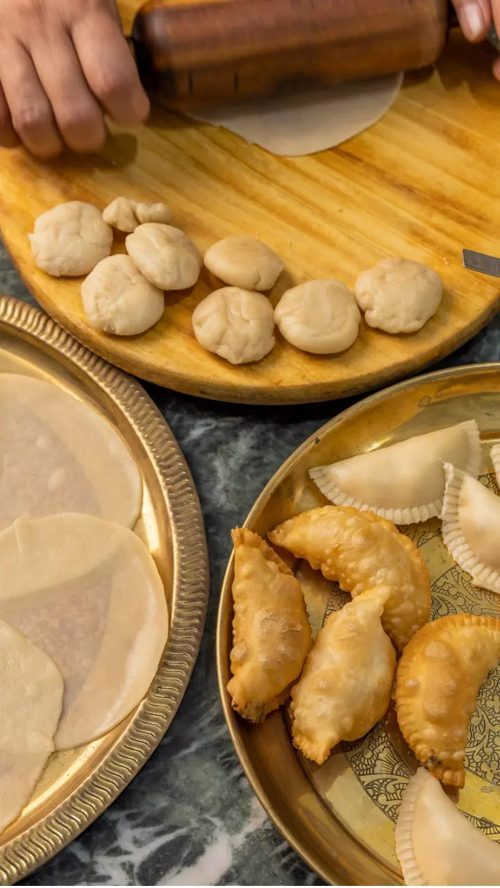 A delicious deep-fried dumpling