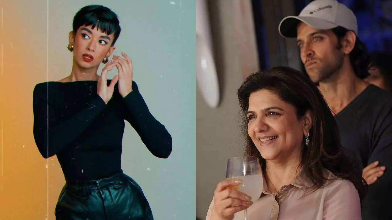 Hrithik Roshan's mom calls his rumoured GF Saba Azad 'cute' for Audrey Hepburn look ; here's how the latter replied