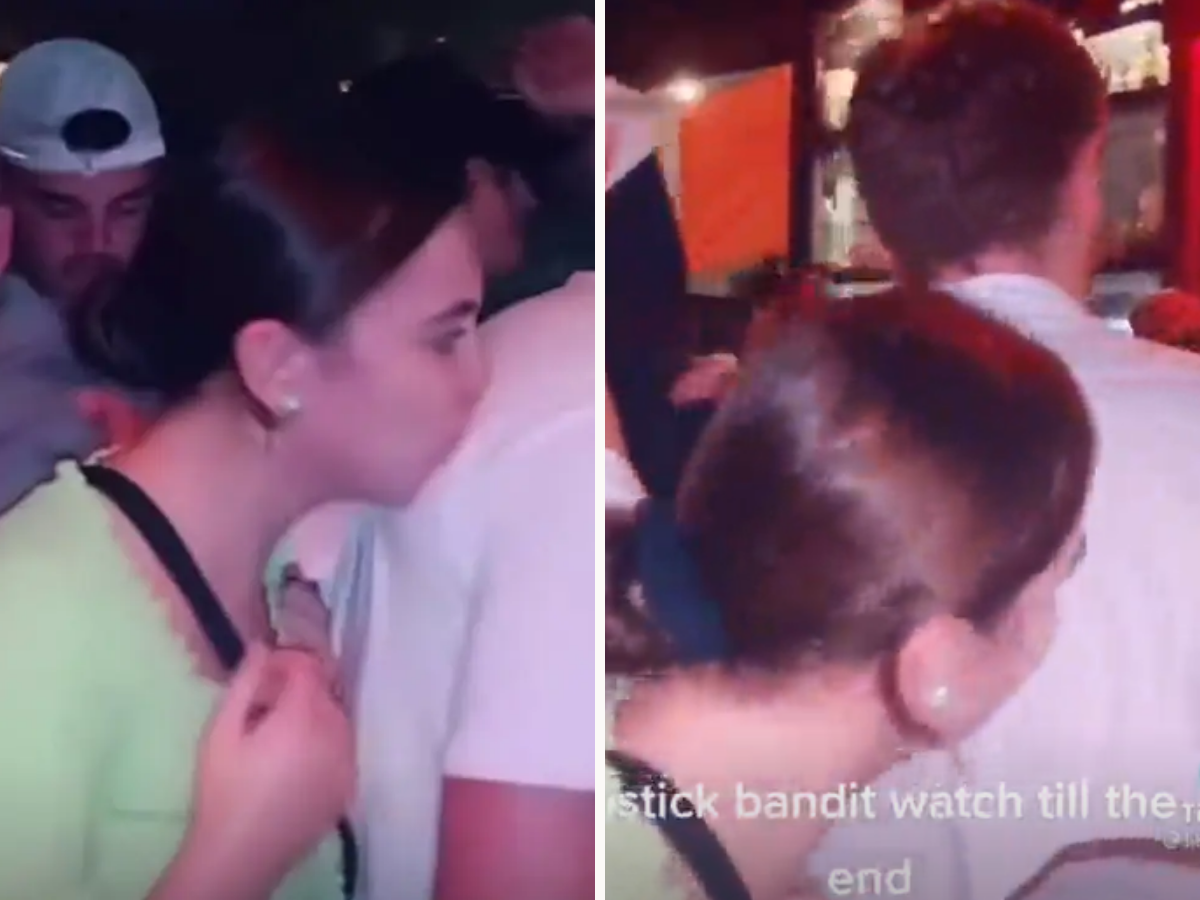 Woman slammed for planting kisses on t-shirts of unsuspecting men dubbed lipstick bandit