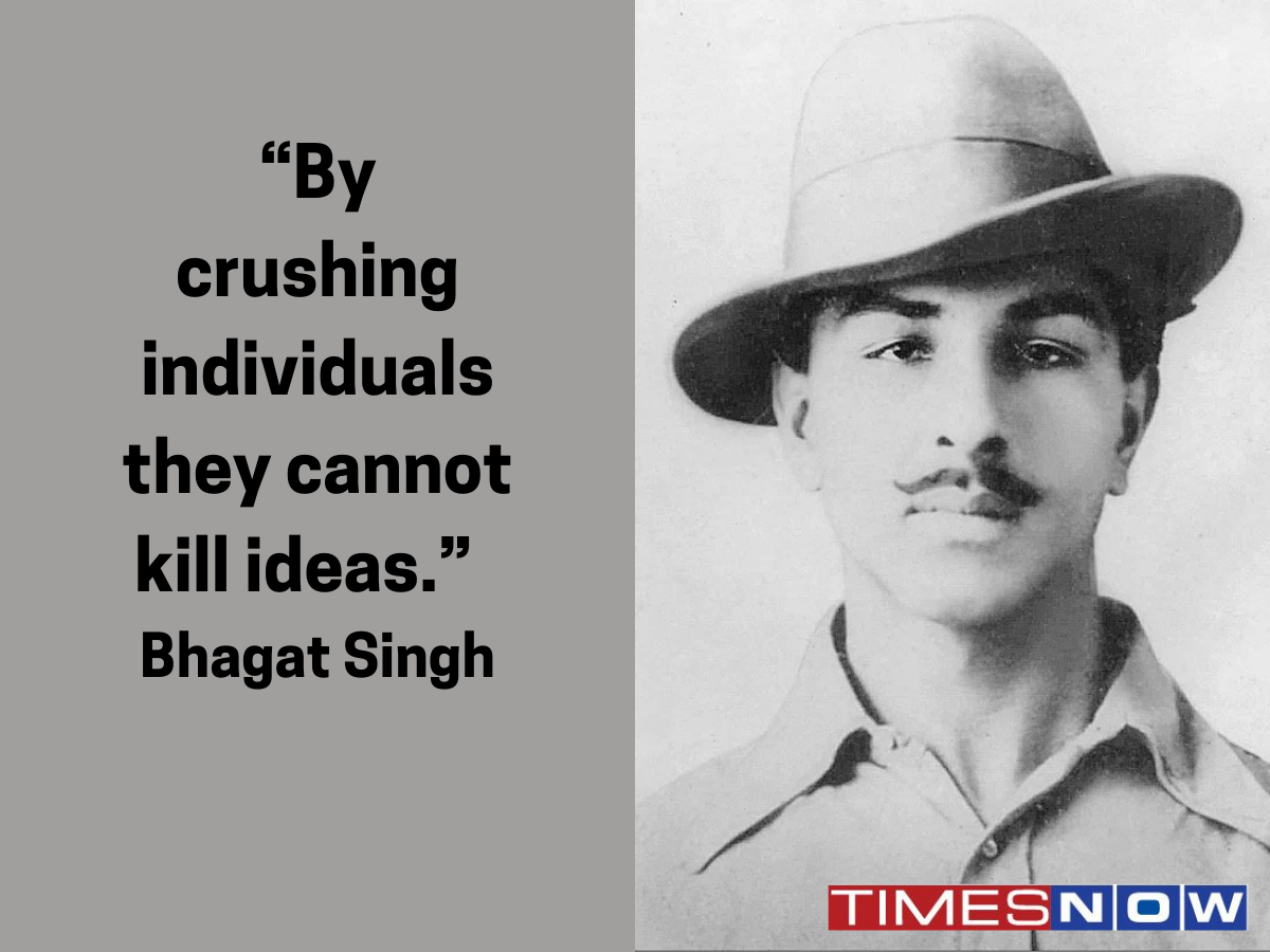 Bhagat Singh | Shaheed Diwas 2022: WhatsApp status, posters, quotes ...