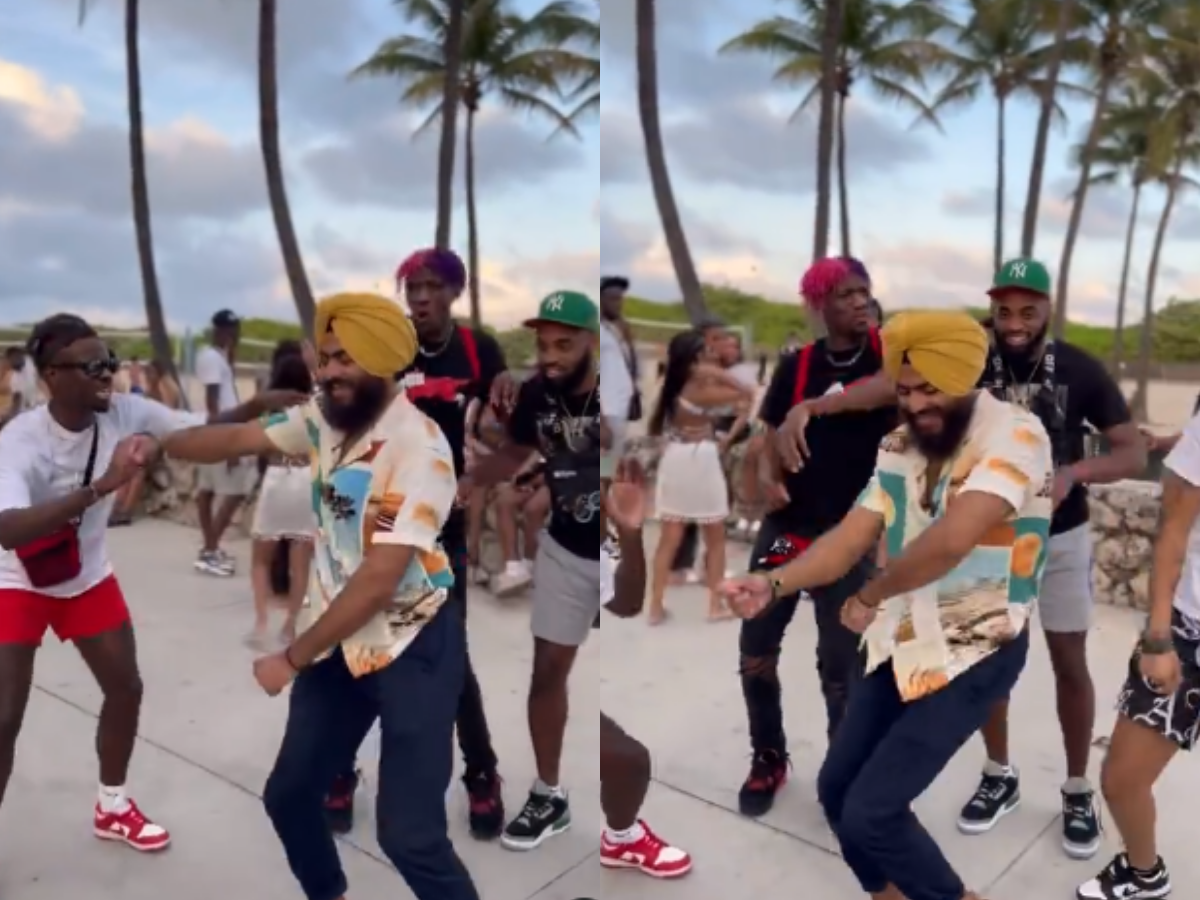 Sikh man’s impromptu dance in Miami