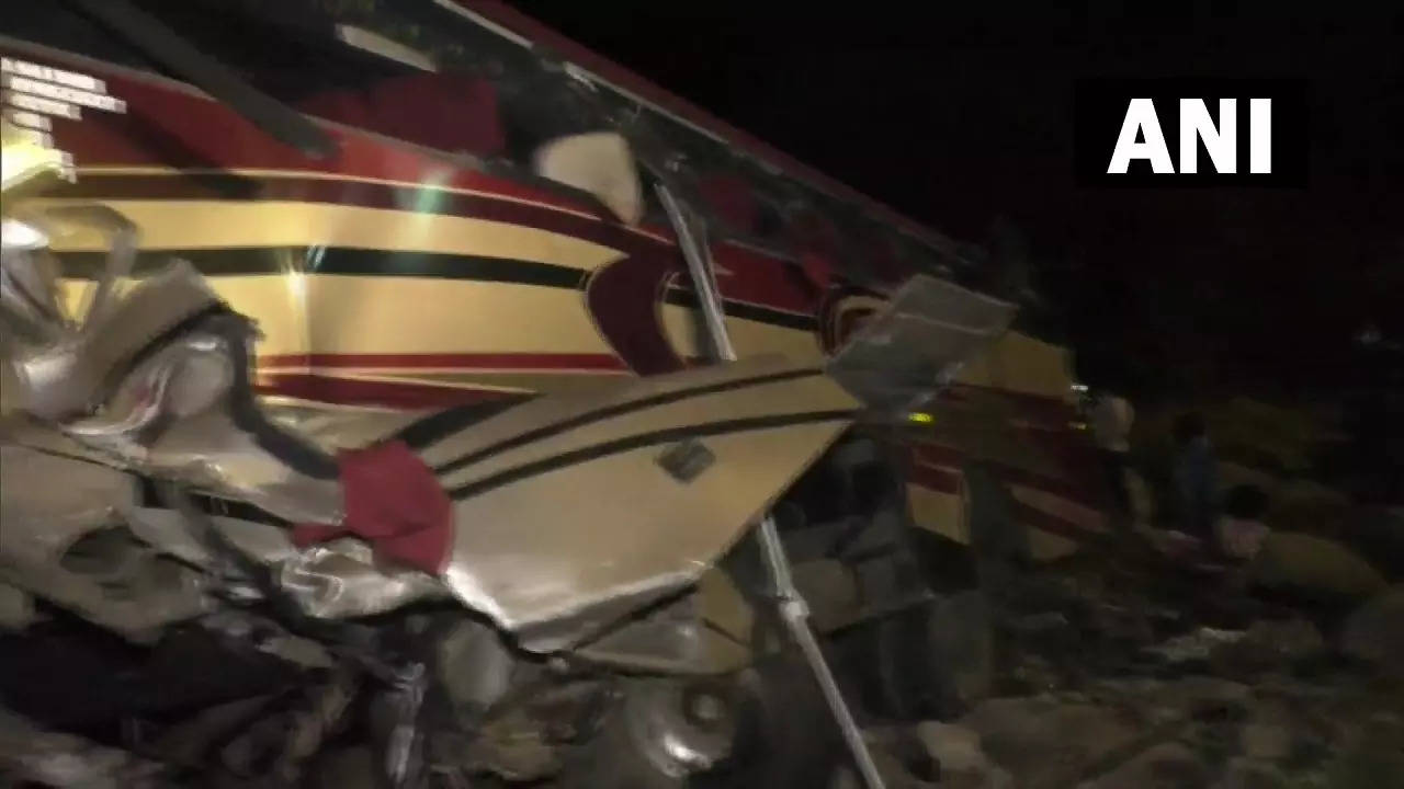 Bus accident in Andhra Pradesh's Chittoor