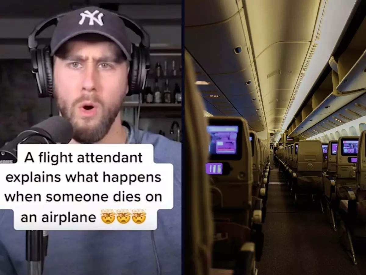 A caller on a podcast revealed what happens after someone dies in-flight | Image courtesy: TikTok (left); iStock (right)