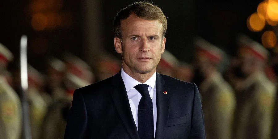 Emmanuel Macron AP.