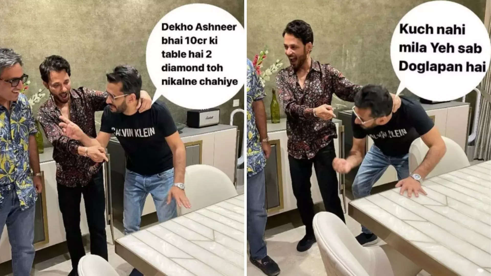 The founder of BharatPe joked about his rumoured Rs. 10 crore dining table | Image courtesy: @ashneer.grover/Instagram